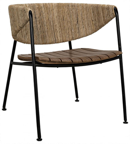 Noir Helena Dining Chair Natural