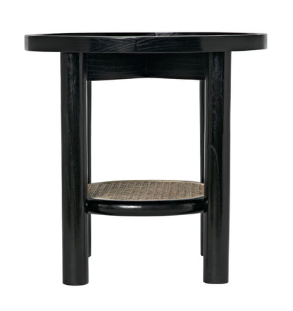 Noir Hide Away Side Table