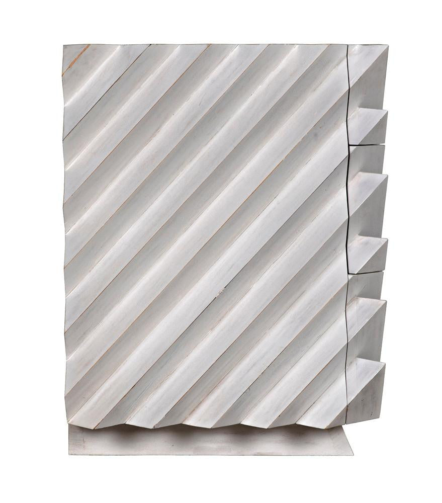 Noir Hikaru Dresser, 6-Drawer, White Wash, 76"W GDRE247WH, Noir GDRE247WH YUU6013MQN