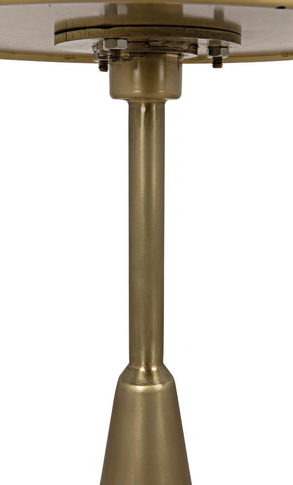 Noir Hiro Side Table, Antique Brass, 24"H (GTAB696MB YUU6013NQH)