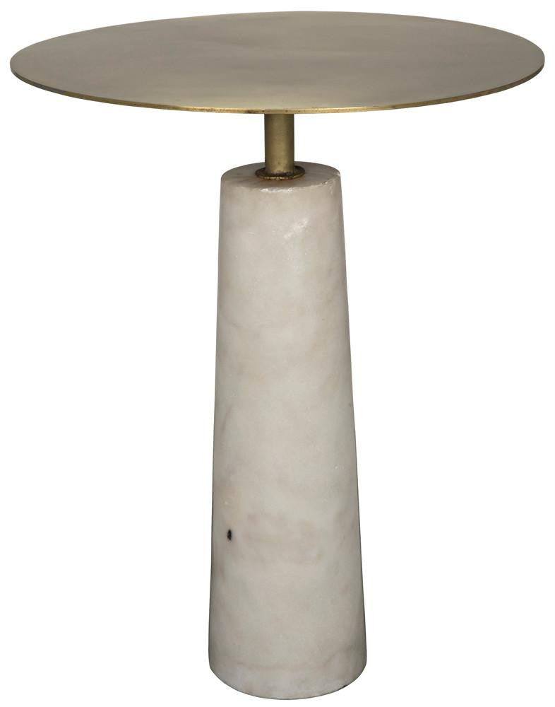 Noir Hotaru Side Table Antique Brass