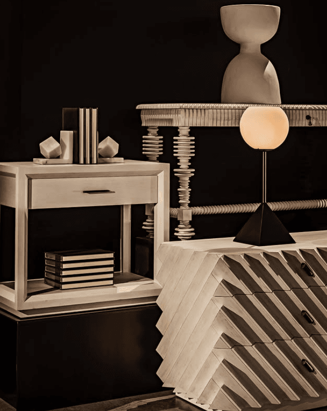 Noir Hourglass Stool
