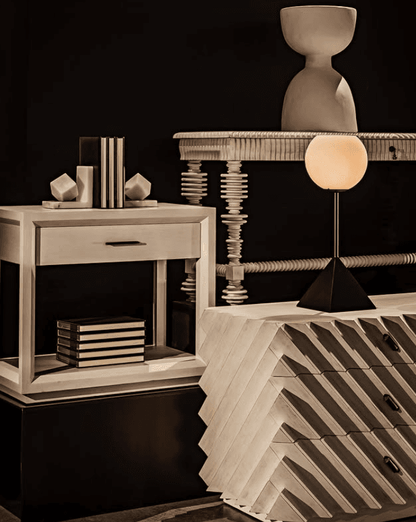 Noir Hourglass Stool