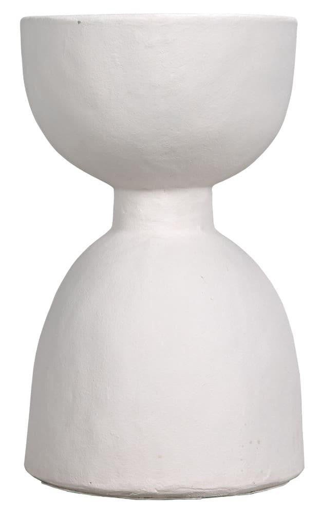 Noir Hourglass Stool White