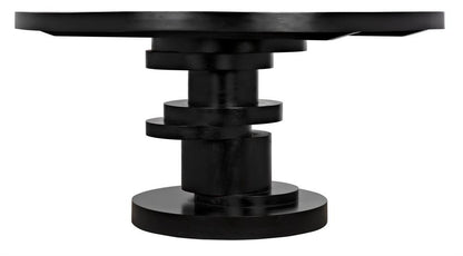 Noir Hugo Dining Table, Hand-Rubbed Black, 60"W (GTAB558HB YUU6013KV6)