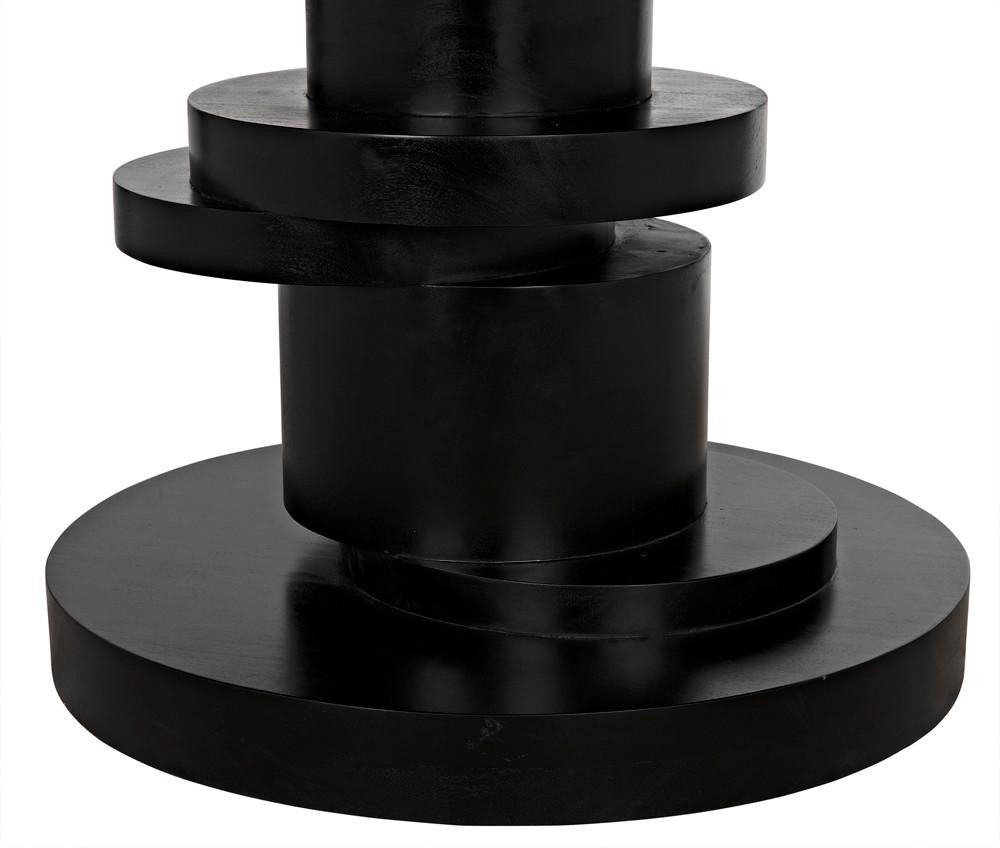 Noir Hugo Dining Table, Hand-Rubbed Black, 60"W (GTAB558HB YUU6013KV6)