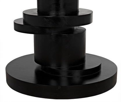 Noir Hugo Dining Table, Hand-Rubbed Black, 60"W (GTAB558HB YUU6013KV6)