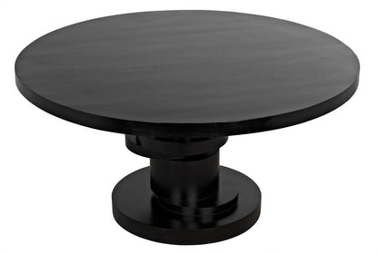 Noir Hugo Dining Table, Hand-Rubbed Black, 60"W (GTAB558HB YUU6013KV6)