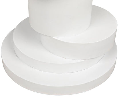 Noir Hugo Side Table, White, 28"H (GTAB886SW YUU6013NQQ)