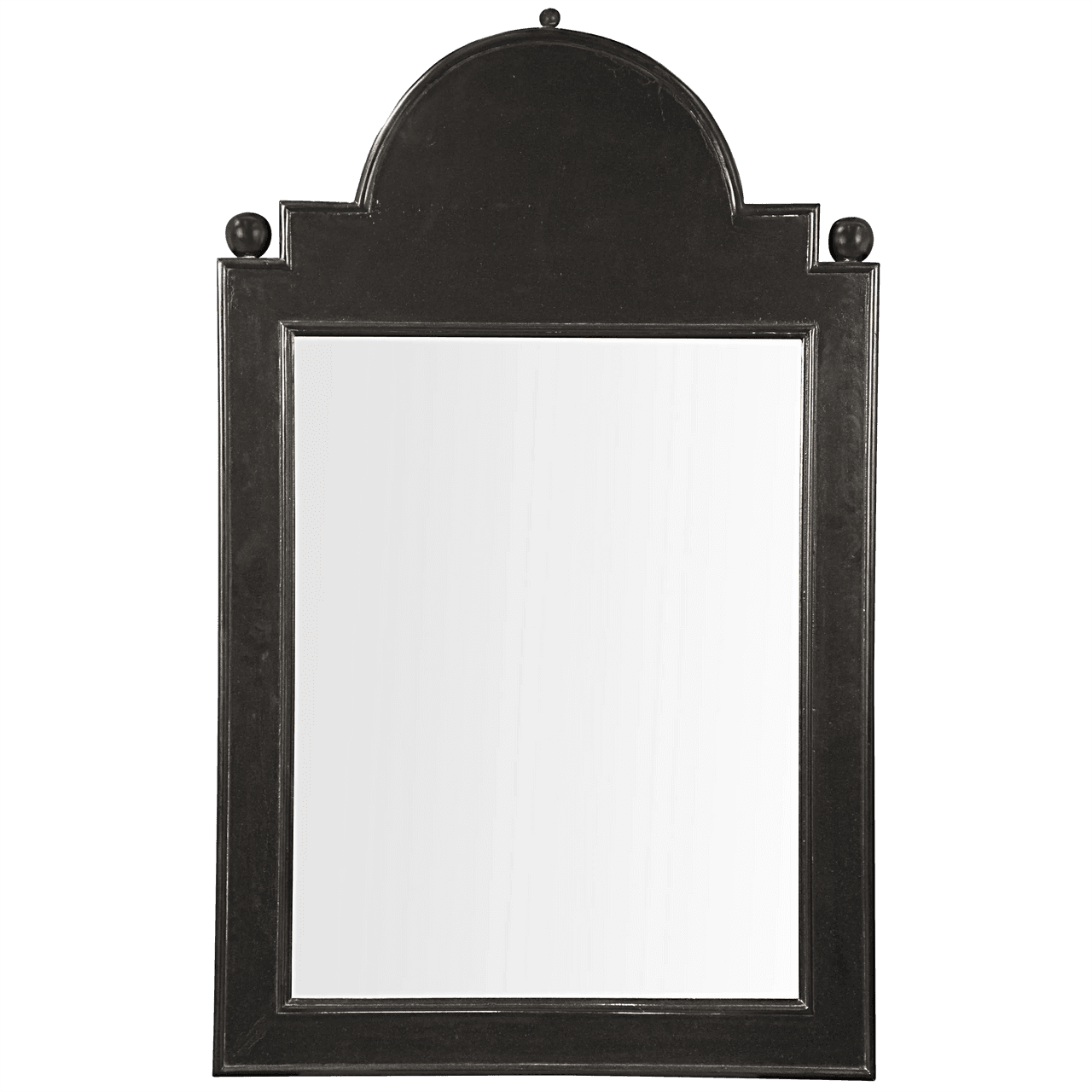 Noir Jess Mirror Hand Rubbed Black
