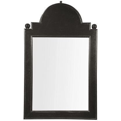 Noir Jess Mirror Hand Rubbed Black