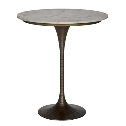 Noir Joni Bar Table Aged Brass