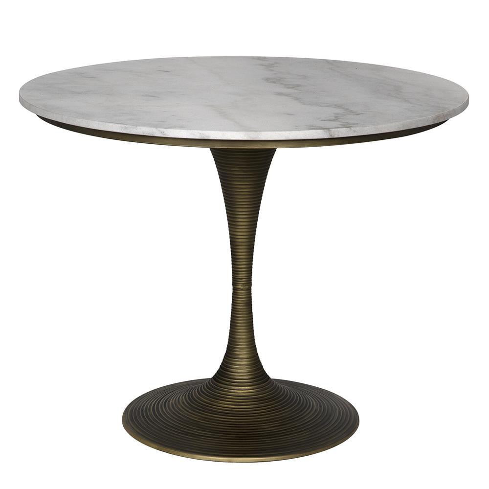 Noir Joni Table 36" Aged Brass Aged Brass