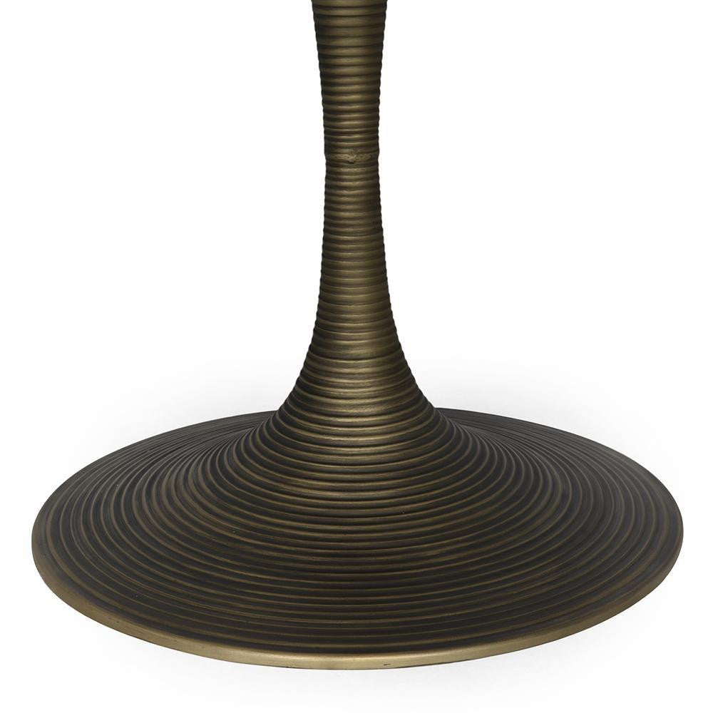Noir Joni Table 36" Aged Brass
