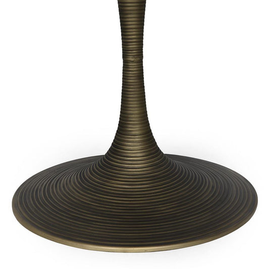 Noir Joni Table 36" Aged Brass