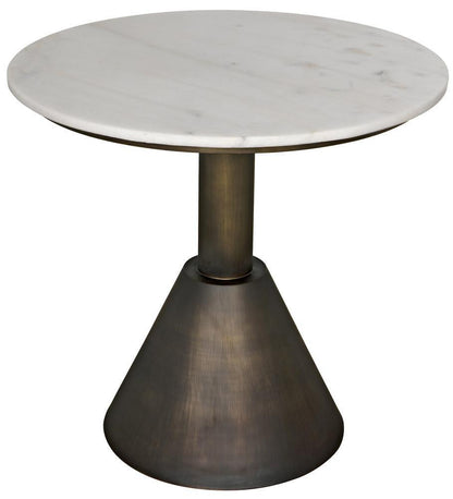 Noir Joseph Side Table Aged Brass