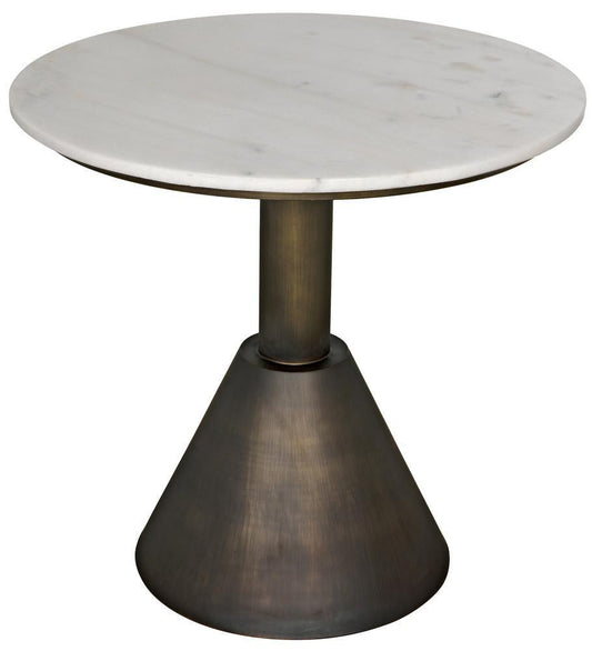 Noir Joseph Side Table Aged Brass