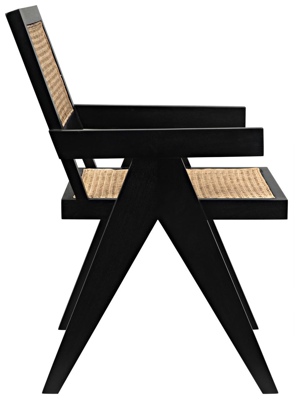 Noir Jude Dining Chair White Wash