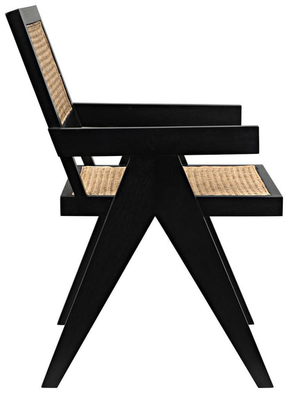 Noir Jude Dining Chair White Wash