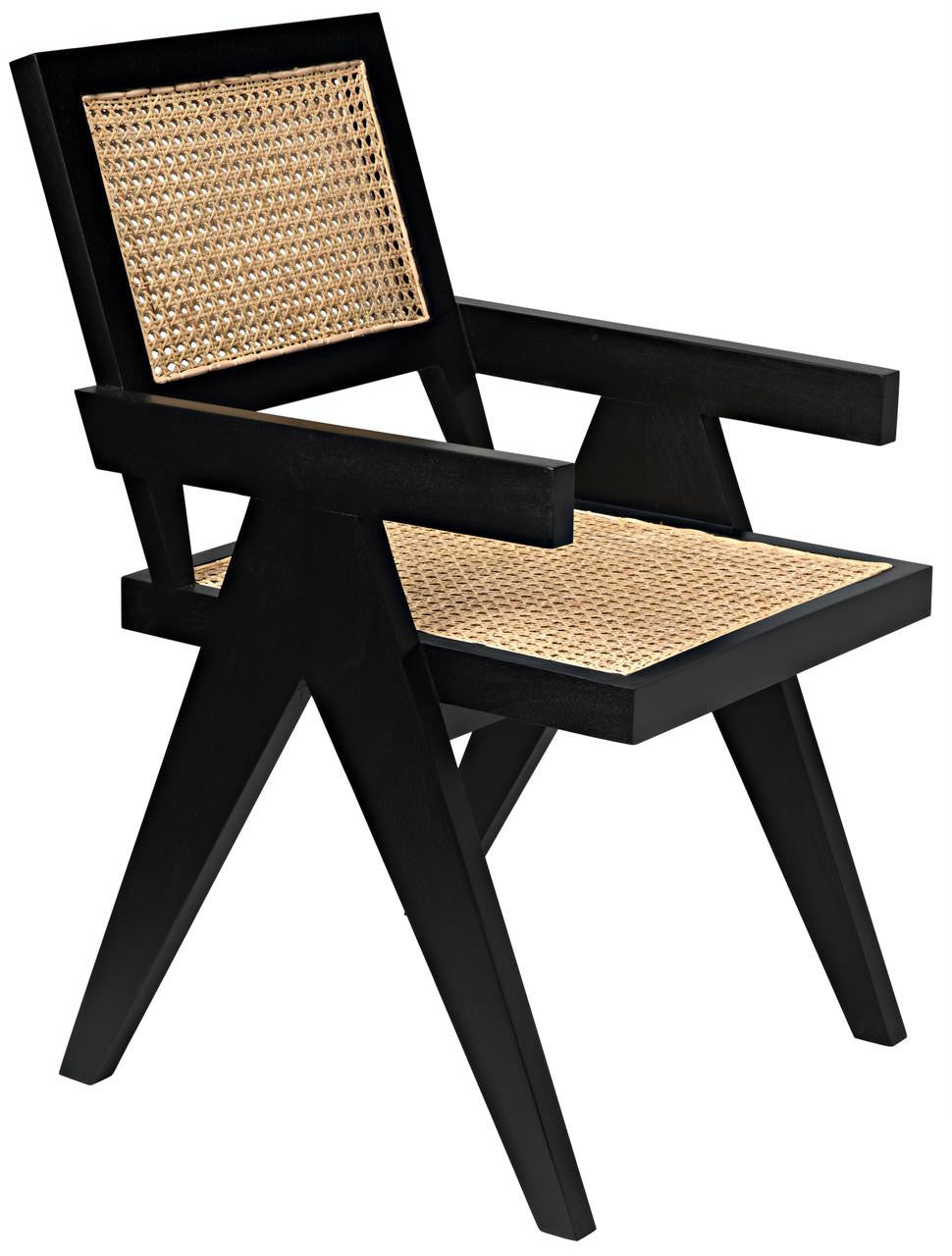Noir Jude Dining Chair Natural