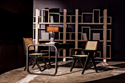 Noir Jude Dining Chair, Black, Caning, 35"H (GCHA278B YUU6013JWK)