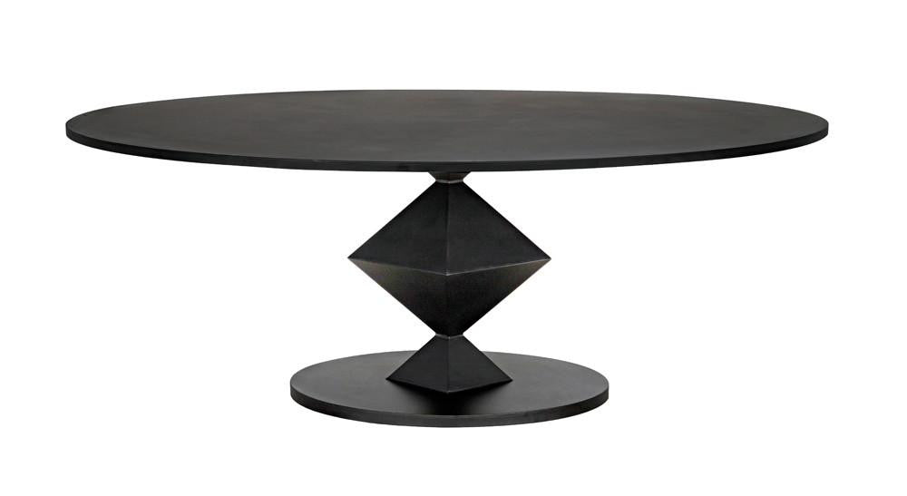 Noir Katana Dining Table Matte Black