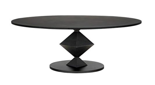 Noir Katana Dining Table Matte Black