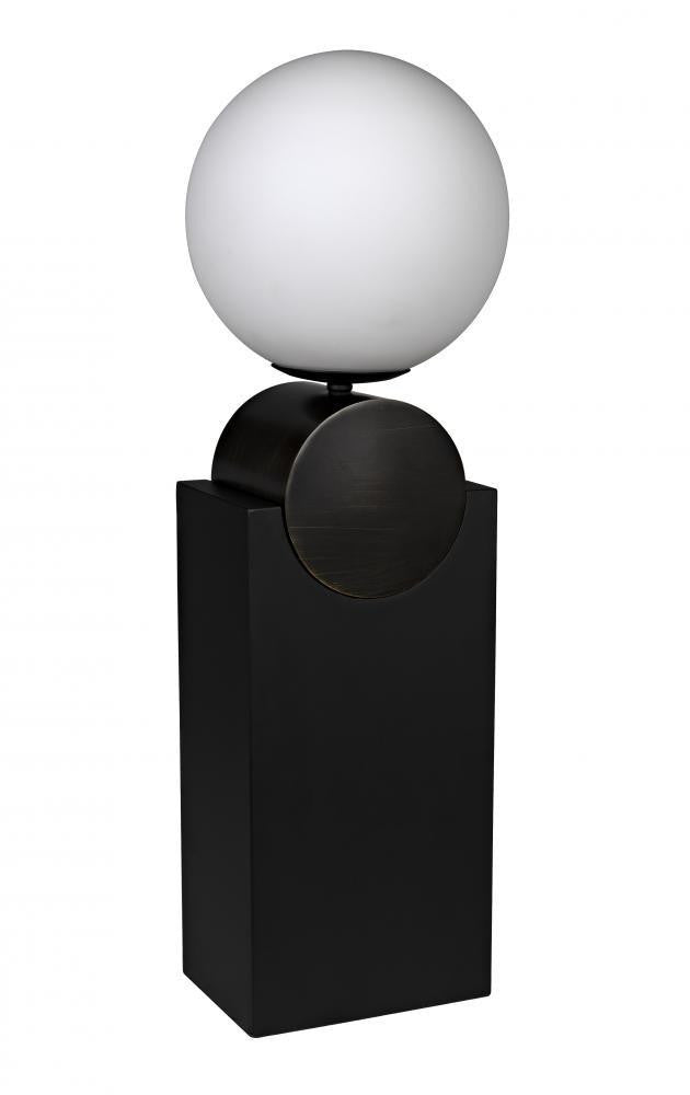 Noir Kate Table Lamp Matte Black, Antique Brass