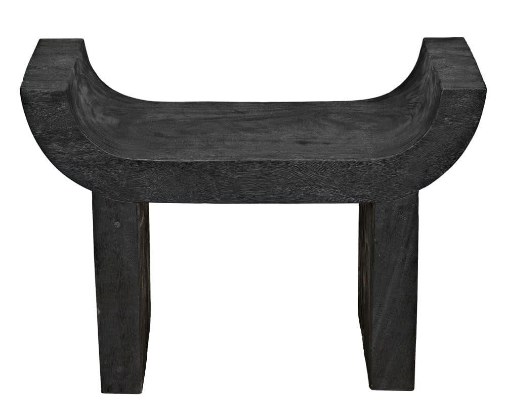 Noir Kazuo Stool Burnt Black