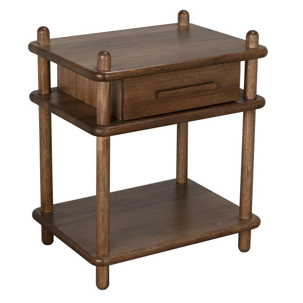 Noir Keller Side Table Dark Walnut