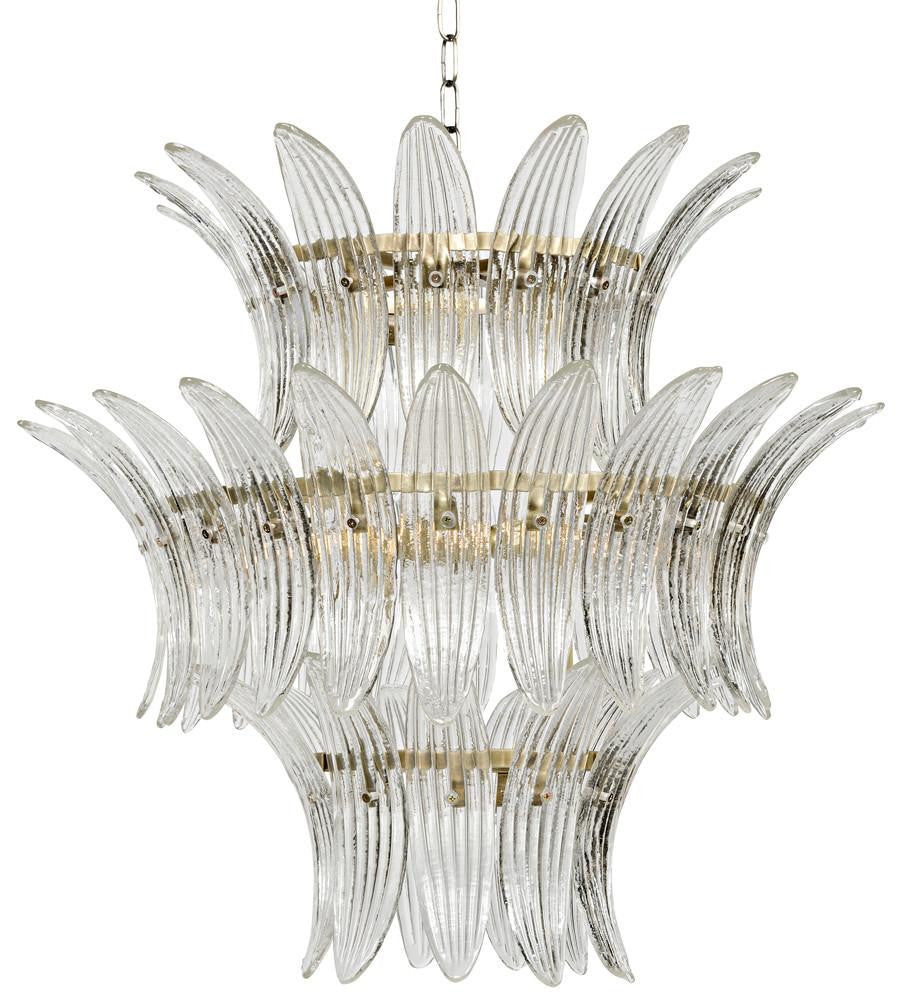 Noir King Chandelier Antique Brass