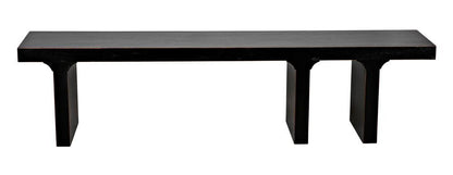 Noir Kir Bench, Hand-Rubbed Black, 74"W (GBEN139HB YUU6013FXZ)
