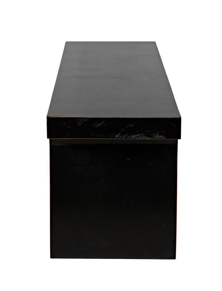 Noir Kir Bench, Hand-Rubbed Black, 74"W (GBEN139HB YUU6013FXZ)