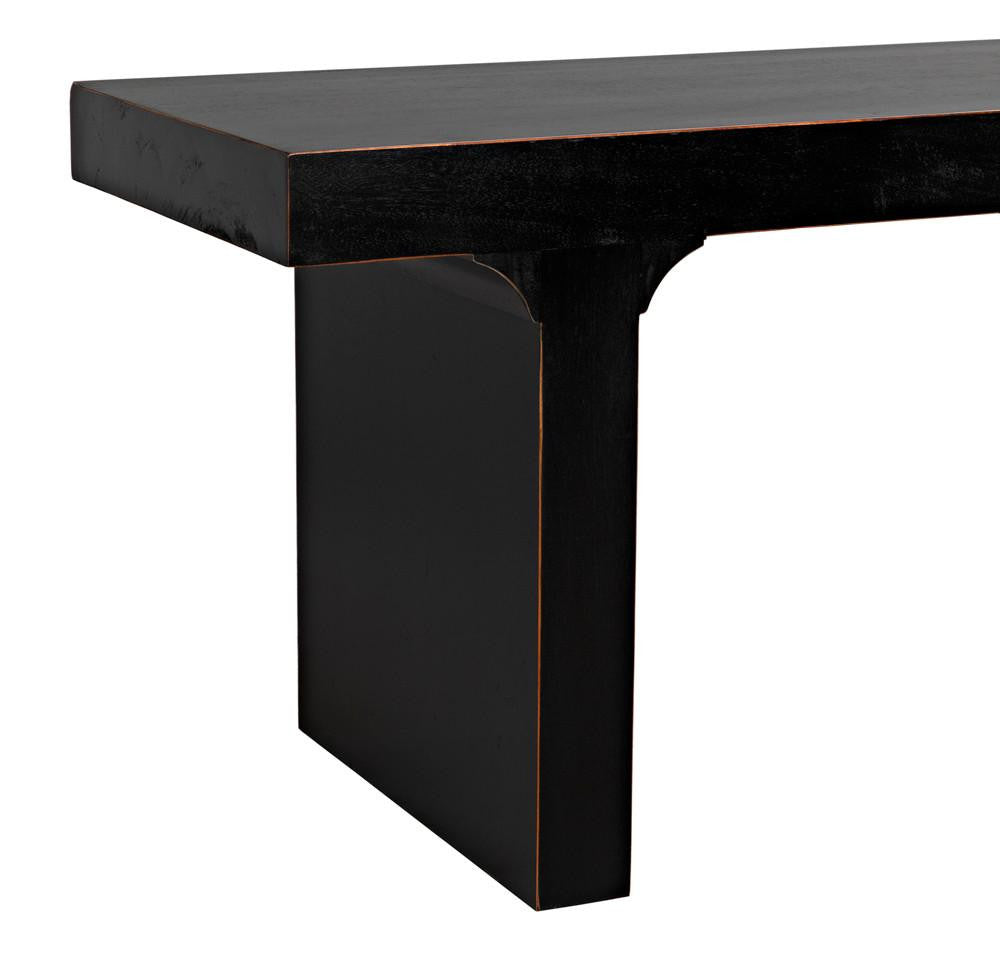 Noir Kir Bench, Hand-Rubbed Black, 74"W (GBEN139HB YUU6013FXZ)