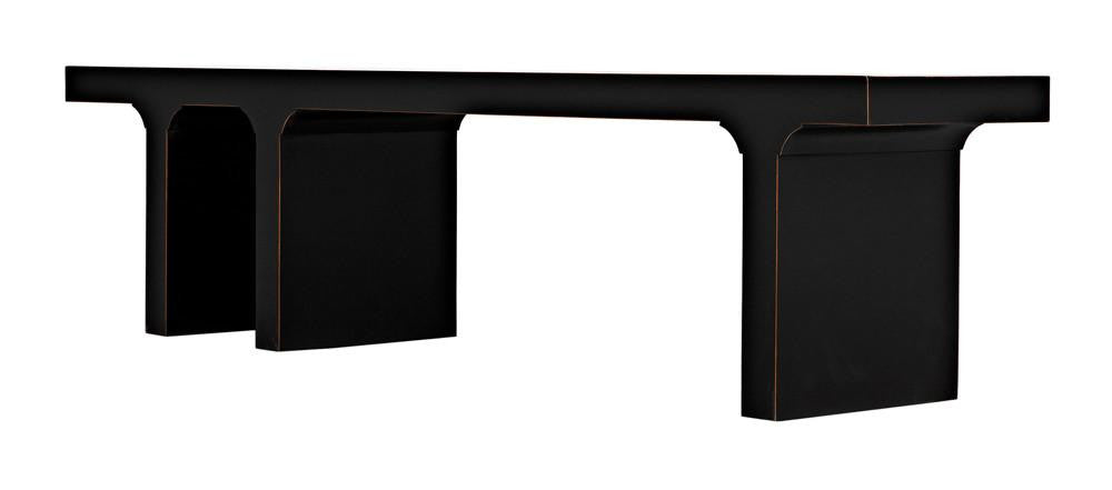 Noir Kir Bench, Hand-Rubbed Black, 74"W (GBEN139HB YUU6013FXZ)