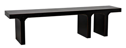 Noir Kir Bench Hand-Rubbed Black