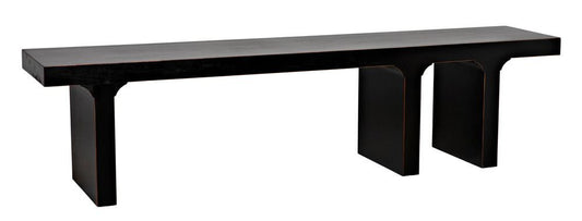 Noir Kir Bench Hand-Rubbed Black