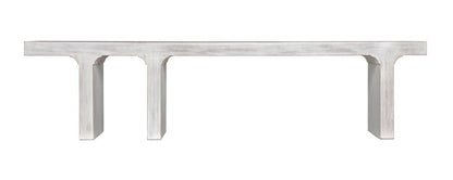 Noir Kir Bench, White Wash, 74"W (GBEN139WH YUU6013FY0)