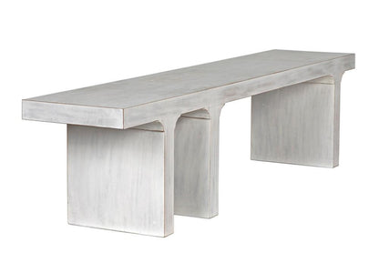Noir Kir Bench, White Wash, 74"W (GBEN139WH YUU6013FY0)