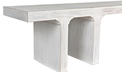 Noir Kir Bench, White Wash, 74"W (GBEN139WH YUU6013FY0)
