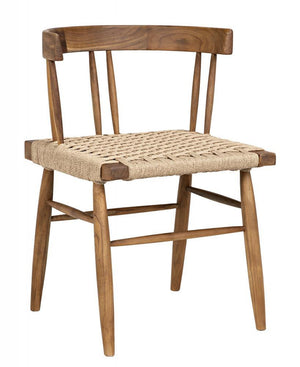 Noir Knox Dining Chair Natural