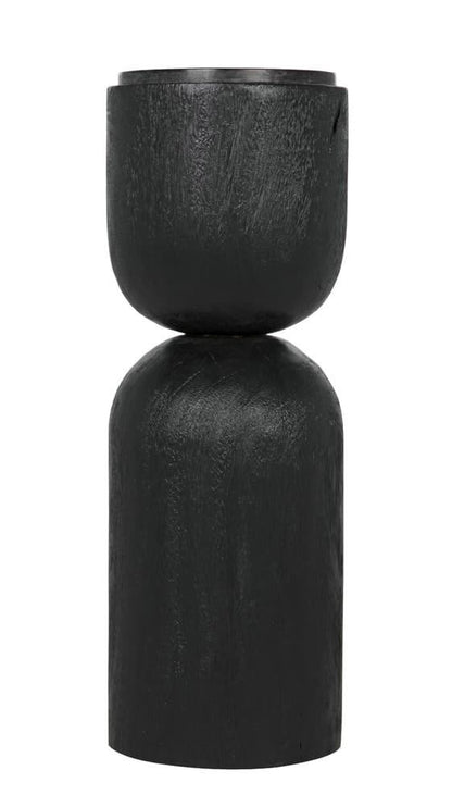 Noir Kudoro Side Table, Burnt Black, 26"H (AW-27BB YUU6013NR3)