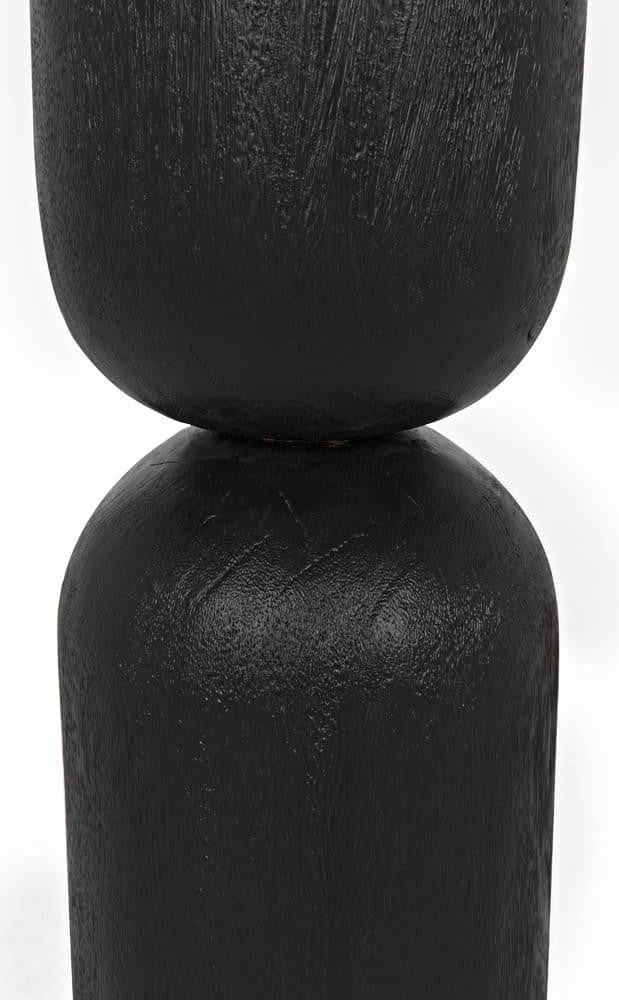 Noir Kudoro Side Table, Burnt Black, 26"H (AW-27BB YUU6013NR3)