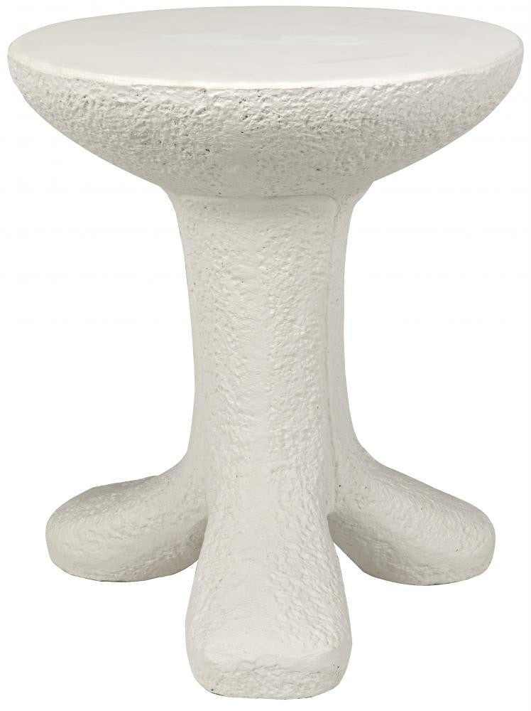Noir Laramy Side Table White