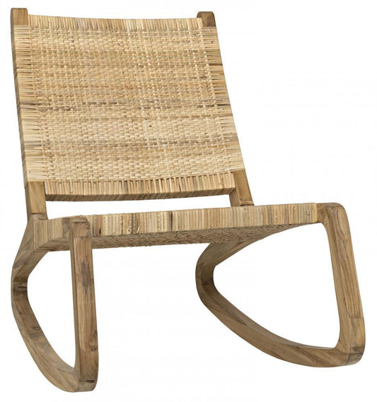 Noir Las Palmas Rocking Chair Natural