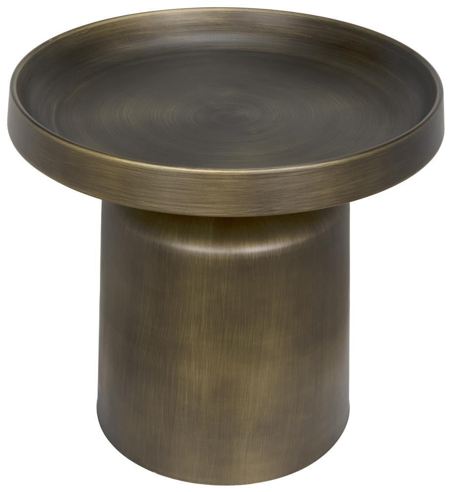 Noir Lee Side Table Aged Brass