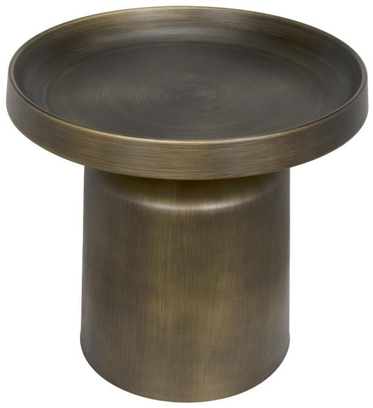 Noir Lee Side Table Aged Brass