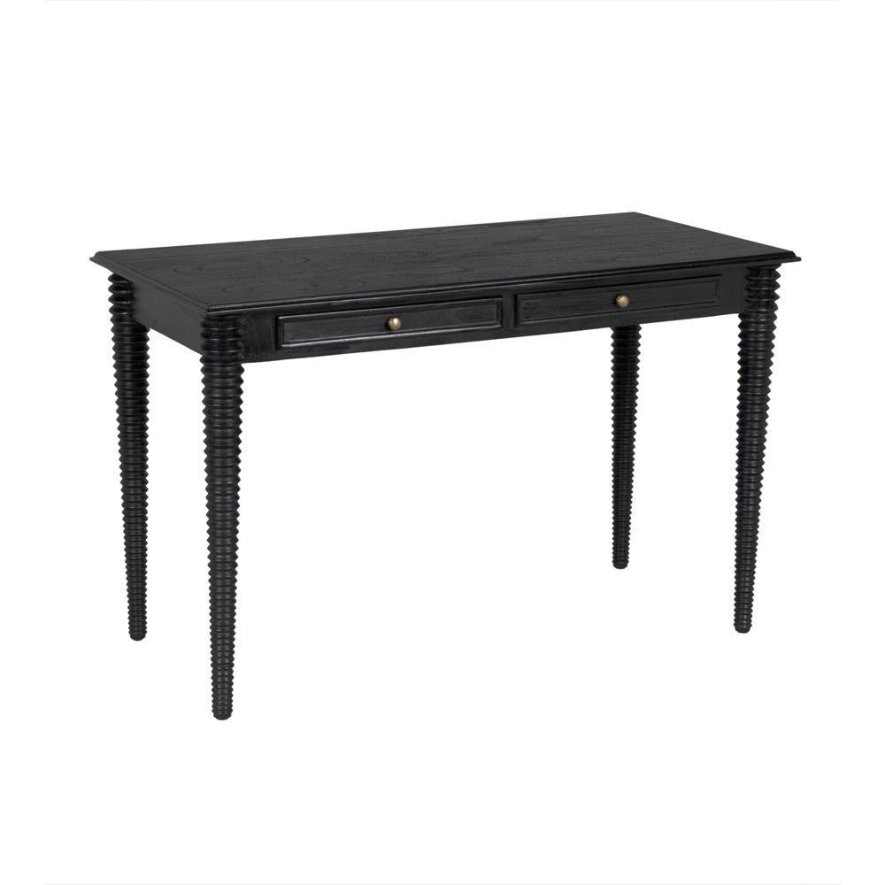 Noir Leonardo Desk Charcoal Black