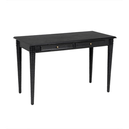 Noir Leonardo Desk Charcoal Black