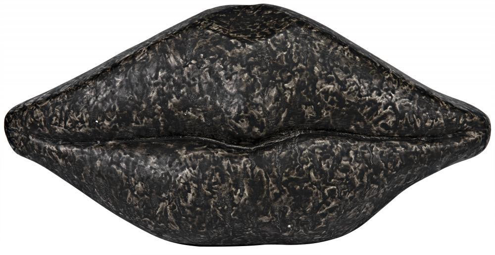 Noir Lips Sculpture Black